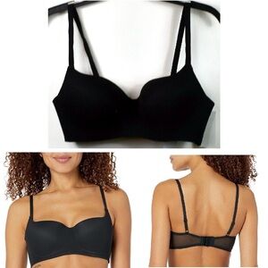 Steve Madden Women’s Mesh Balconette Bra 34C in Black